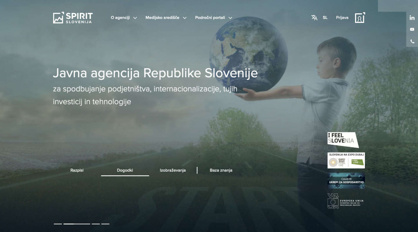 SPIRIT Slovenija - Digitalizacija storitev javne agencije